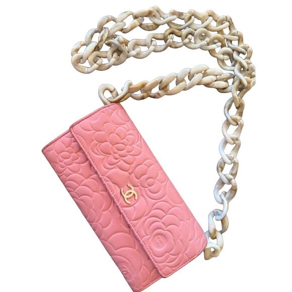 RETAIL $40 Acrylic Resin Chain! Choice Natural Sand, Navy, & Tortoise 47” - Picture 7 of 7